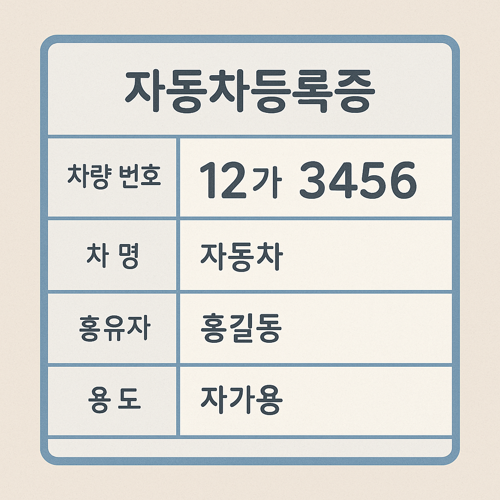 배달-택배-증빙자료-예시-차량등록증