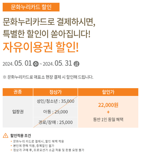 한국민속촌 입장료