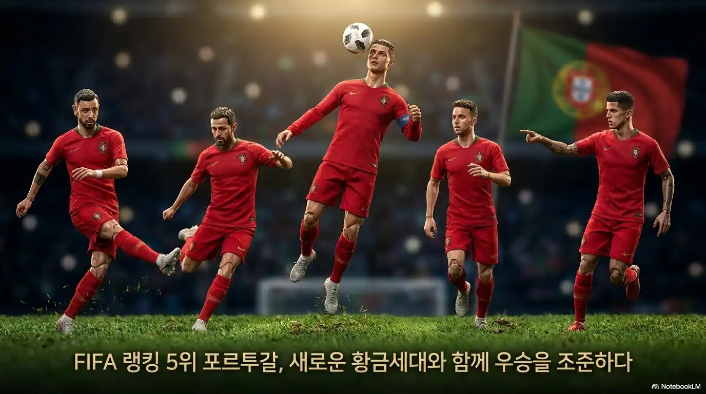 FIFA 랭킹 5위 포르투갈 황금세대 선수단 라인업