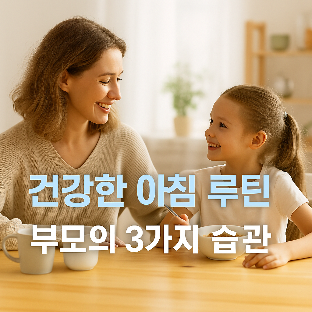건강한 아침 루틴을 만드는 부모의 3가지 습관
