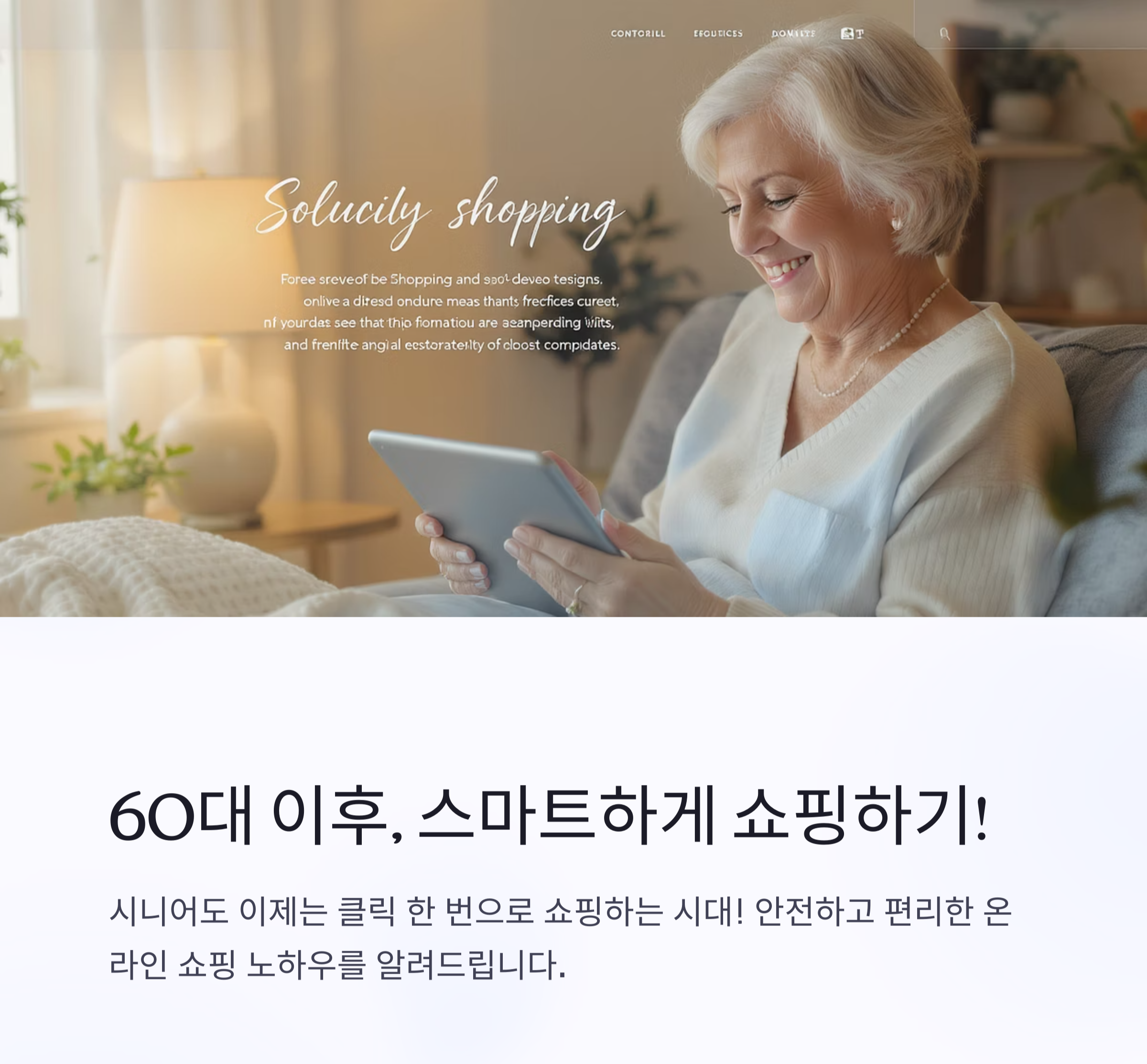 60대 이후, 스마트하게 쇼핑하는 법! 실버세대 온라인 쇼핑 완전 정복