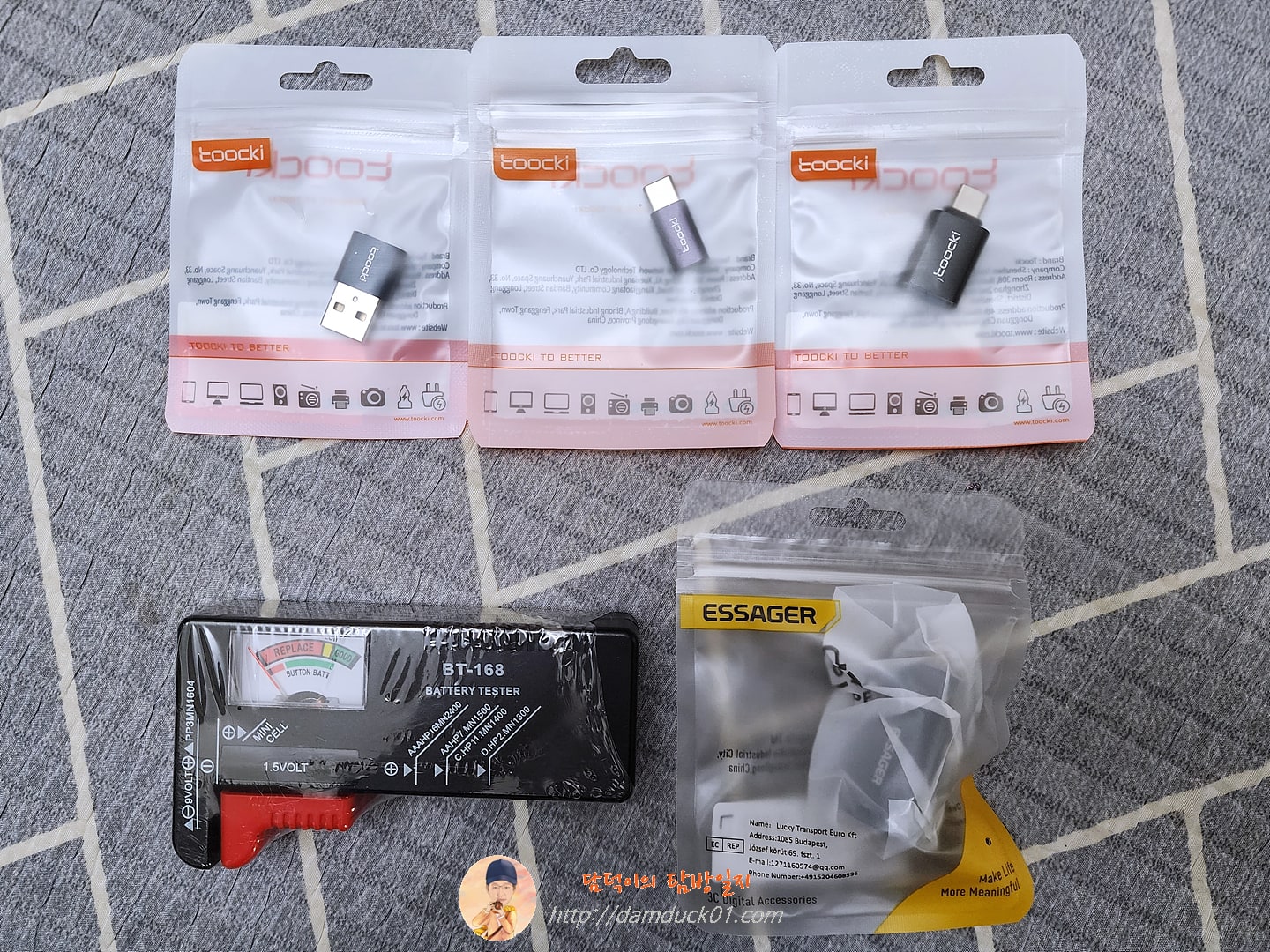 BT-168 배터리 테스터 검사기, Essager 자동차용 고속 충전기, Toocki 3 in 1 젠더