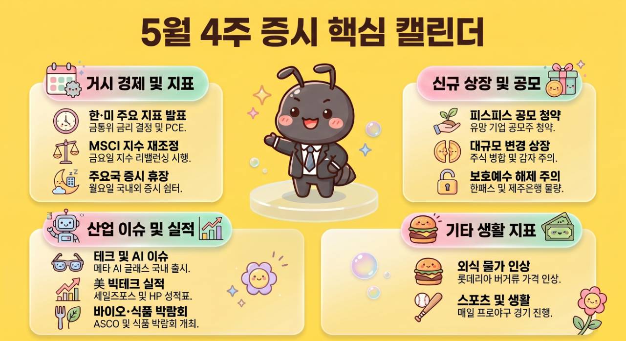 5월 4주 증시일정
