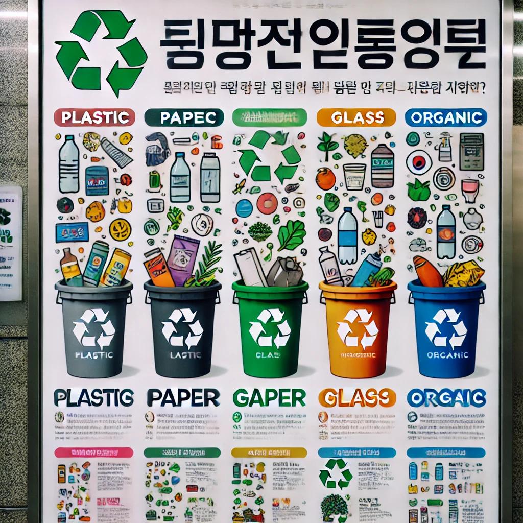 분리수거 포스터