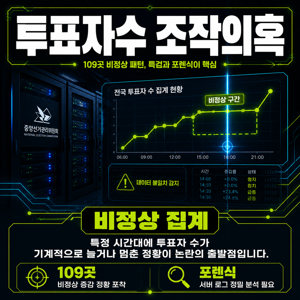 투표자수 조작의혹