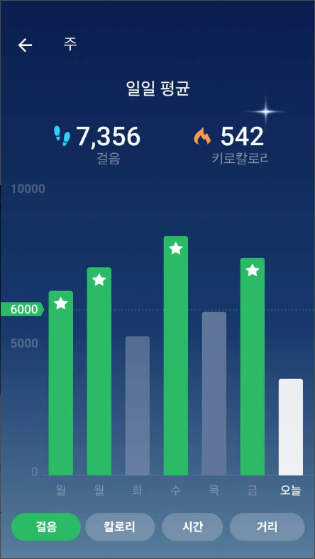 핸드폰 만보기 어플 보기