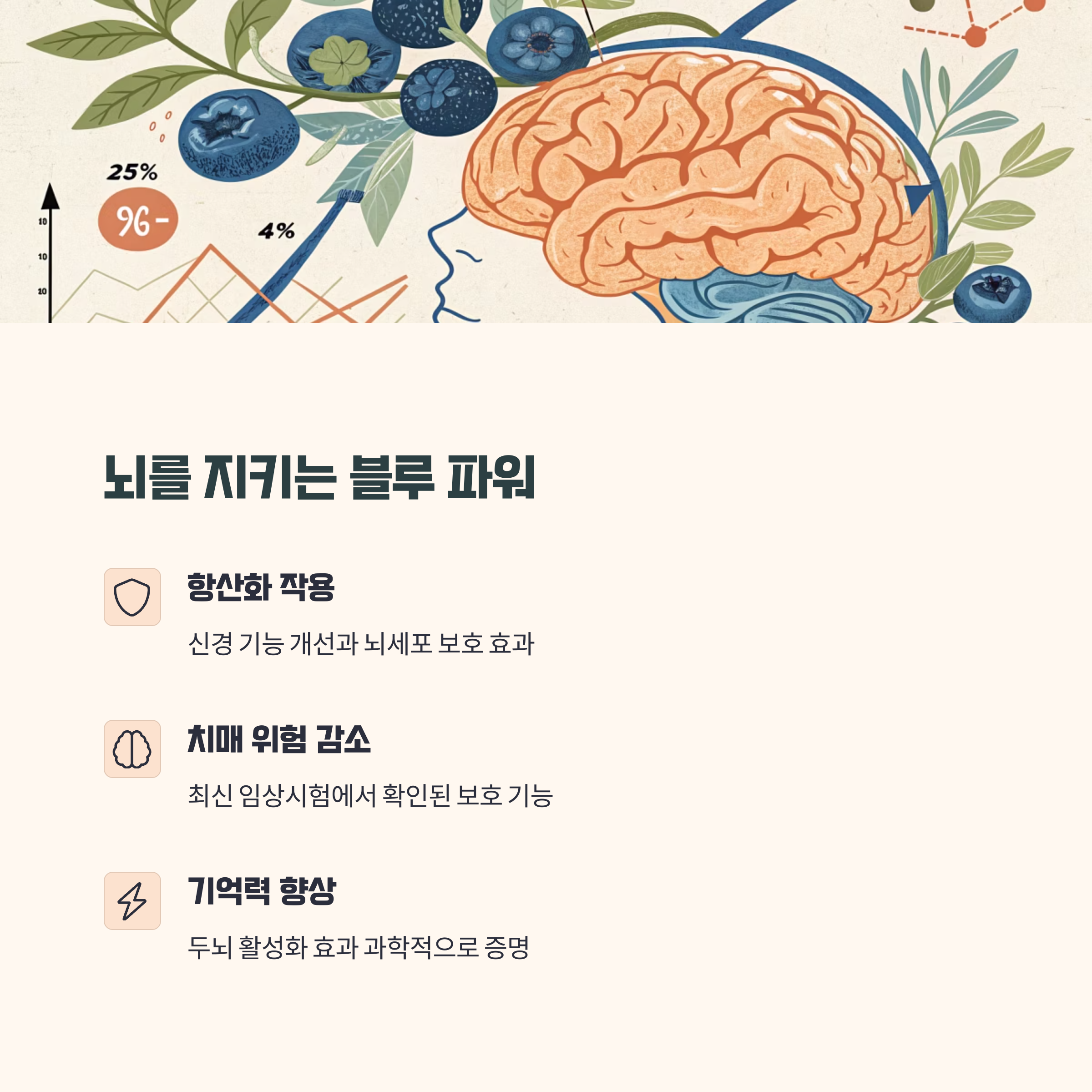 블루베리의 뇌 보호 효과 - 최신 임상 연구가 제시한 놀라운 결과