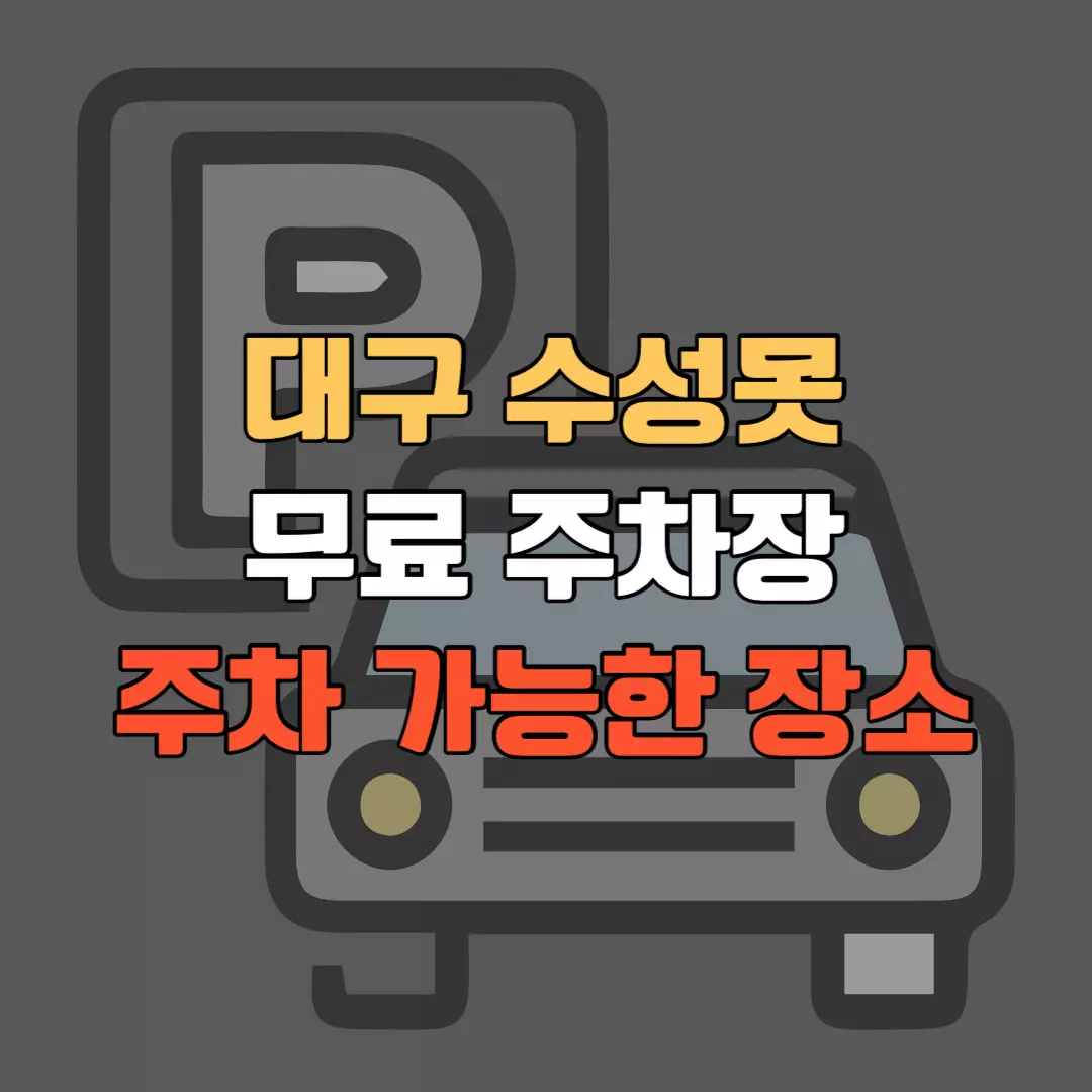 대구 수성못 주차장