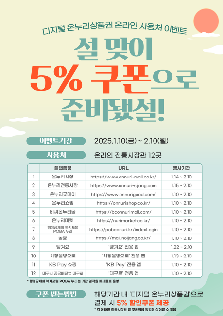 모바일 온누리 상품권 구매 방법