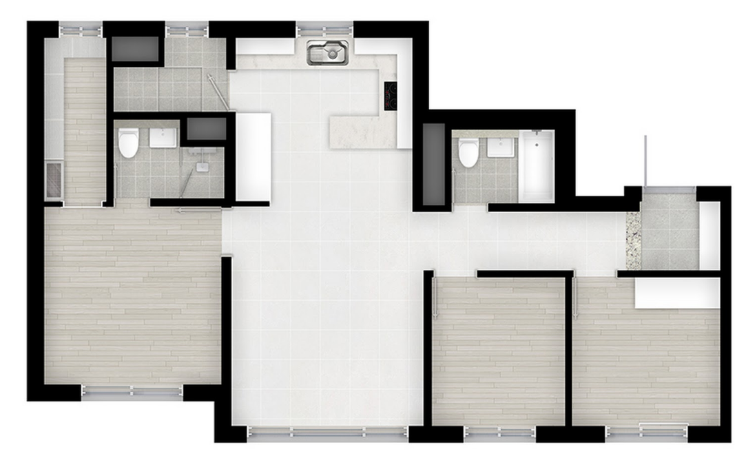 판교밸리자이 84A 평면도