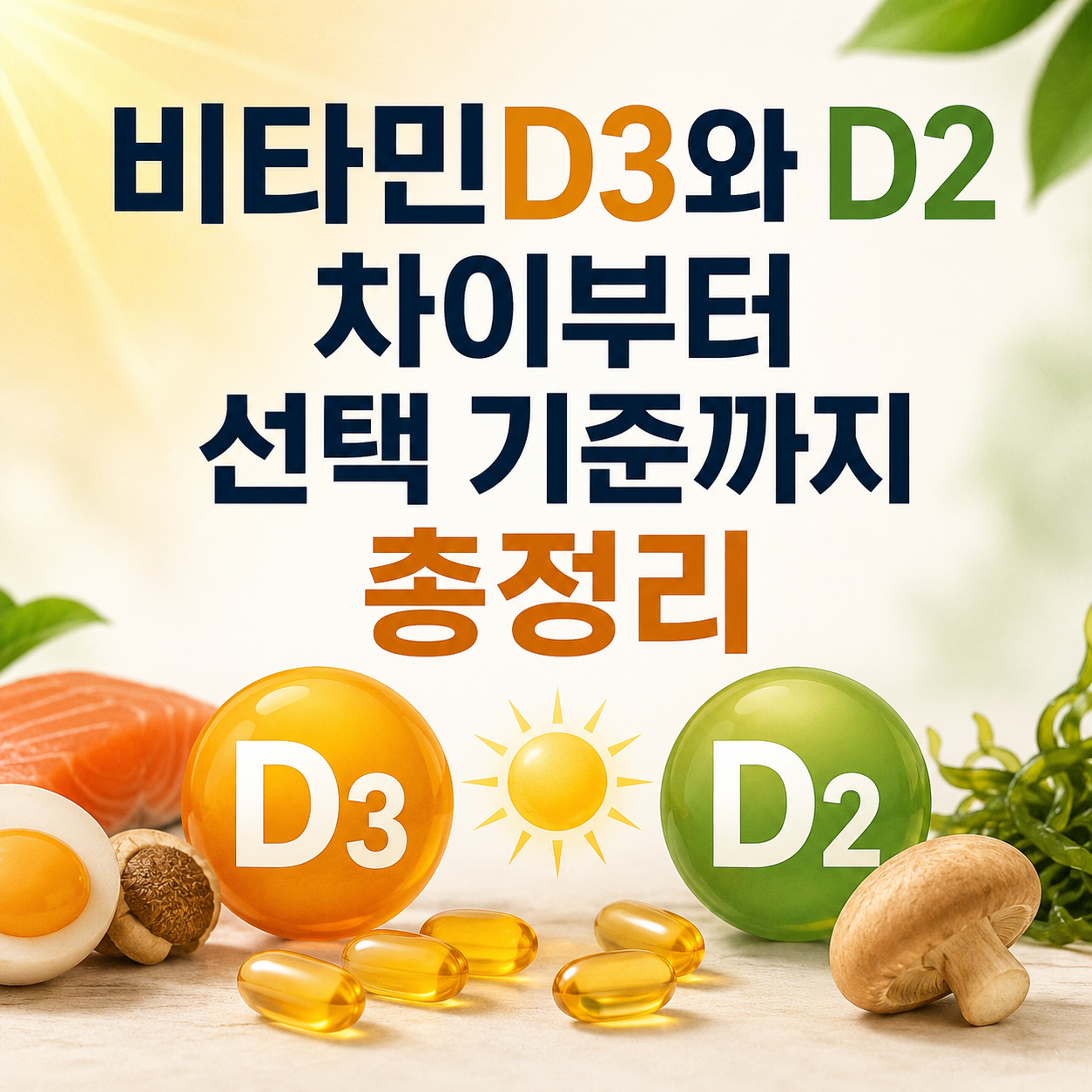 비타민D3와 D2 차이