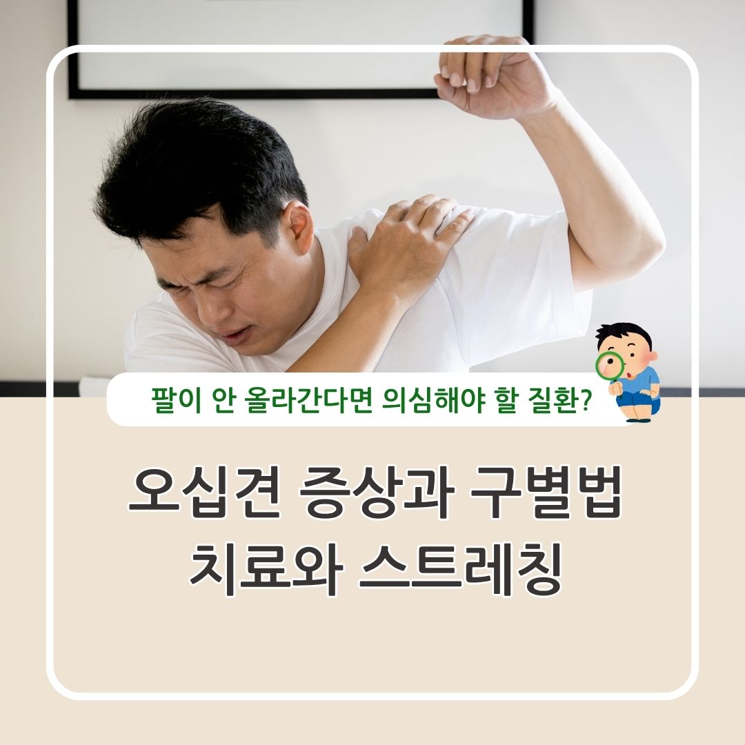 팔이 안올라가는 오십견의 증상