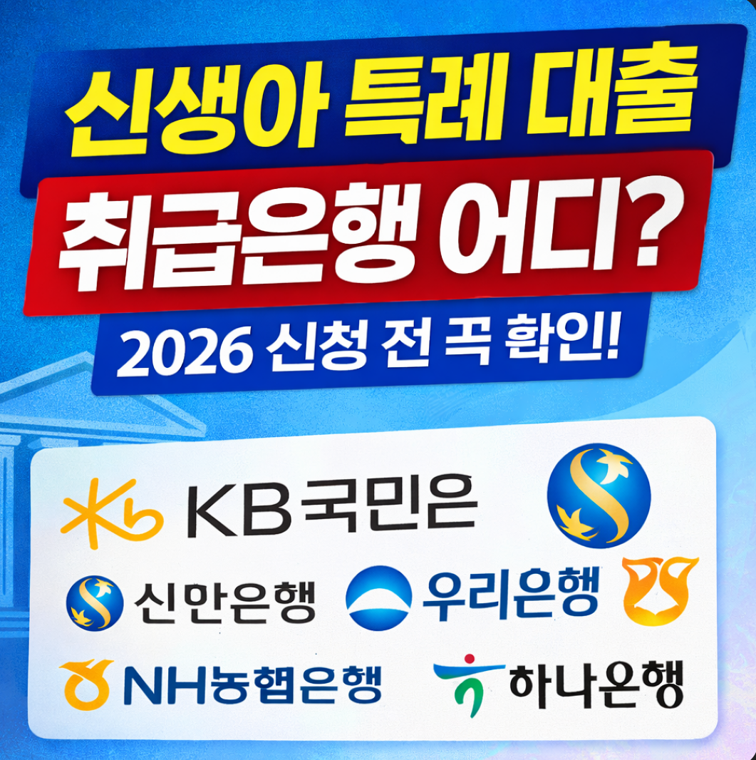 신생아 특례 대출 취급은행