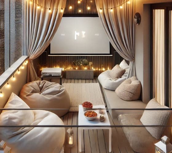 베란다에서 홈 시네마 즐기는 법