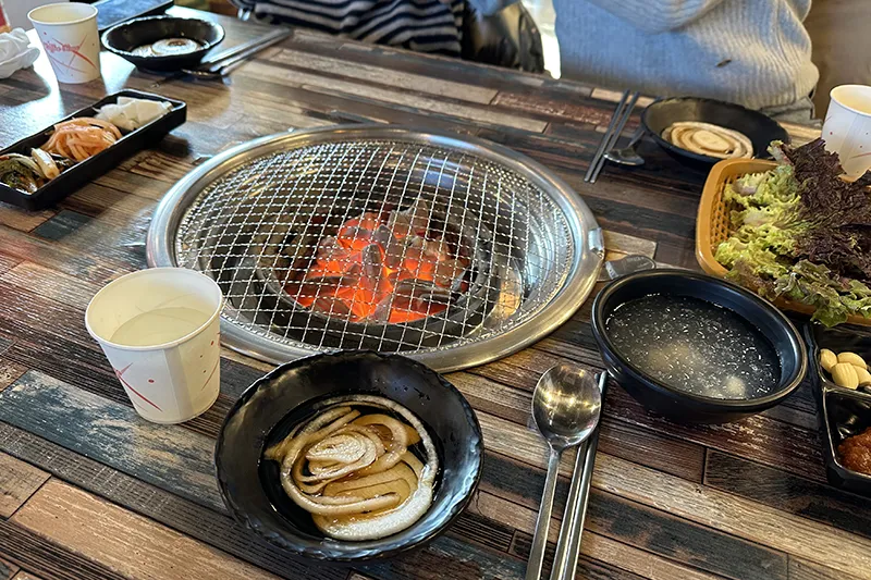 북한강 닭갈비 막국수 기본세팅
