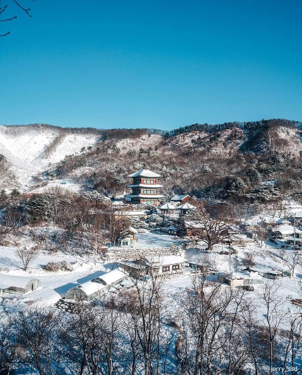 보탑사 설경