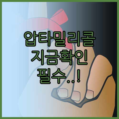 압타밀 리콜 대상 제품 리스트 및 환..