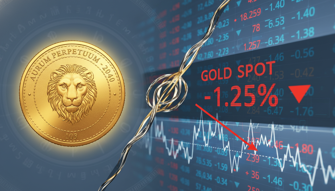 단기적 금값 변동성과 장기적인 가치 저장 수단으로서의 금 투자를 대조적으로 보여주는 이미지