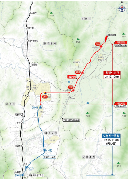 7호선 옥정~포천 연장
