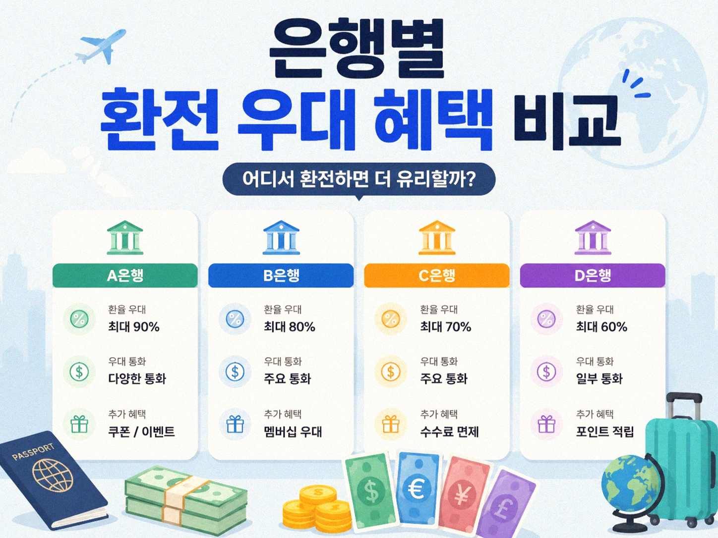 환전 수수료 아끼는 방법, 이것만 알면 된다