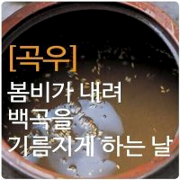 곡우 뜻 &amp;#124; 24절기 정리