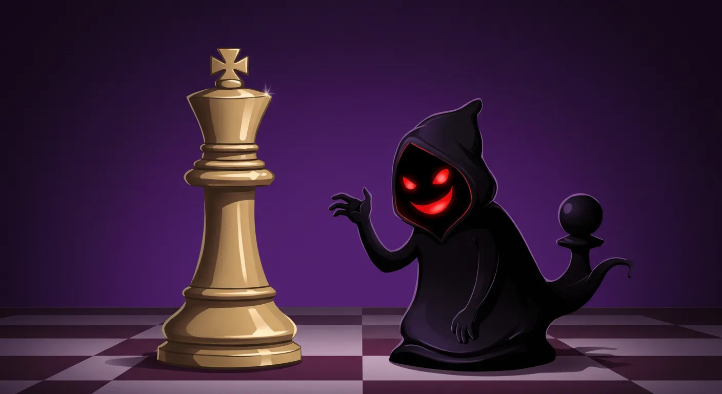 사기를 치는 모습을 일러스트로 표현