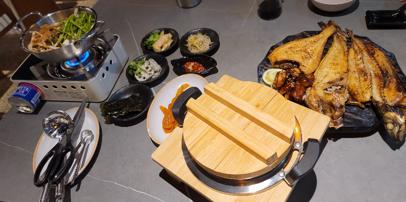 을왕리 꾸덕집 모듬 숯불 생선구이 정식 2인분