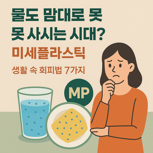 물도 맘대로 못 마시는 시대? 미세플라스틱 생활 속 회피법 7가지