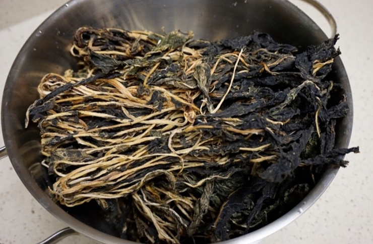 말린 무청 삶는법 시래기 보관법