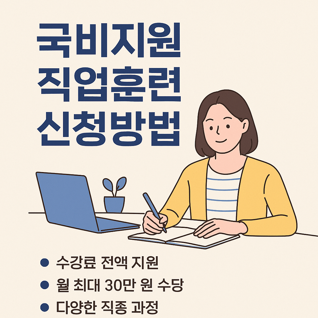 국비지원 직업훈련 신청방법