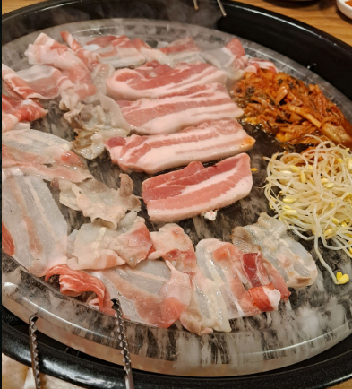 생삼겹살구이