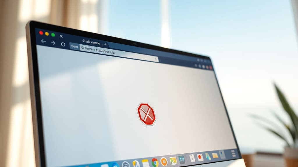 광고차단 프로그램을 활용하는 모니터화면