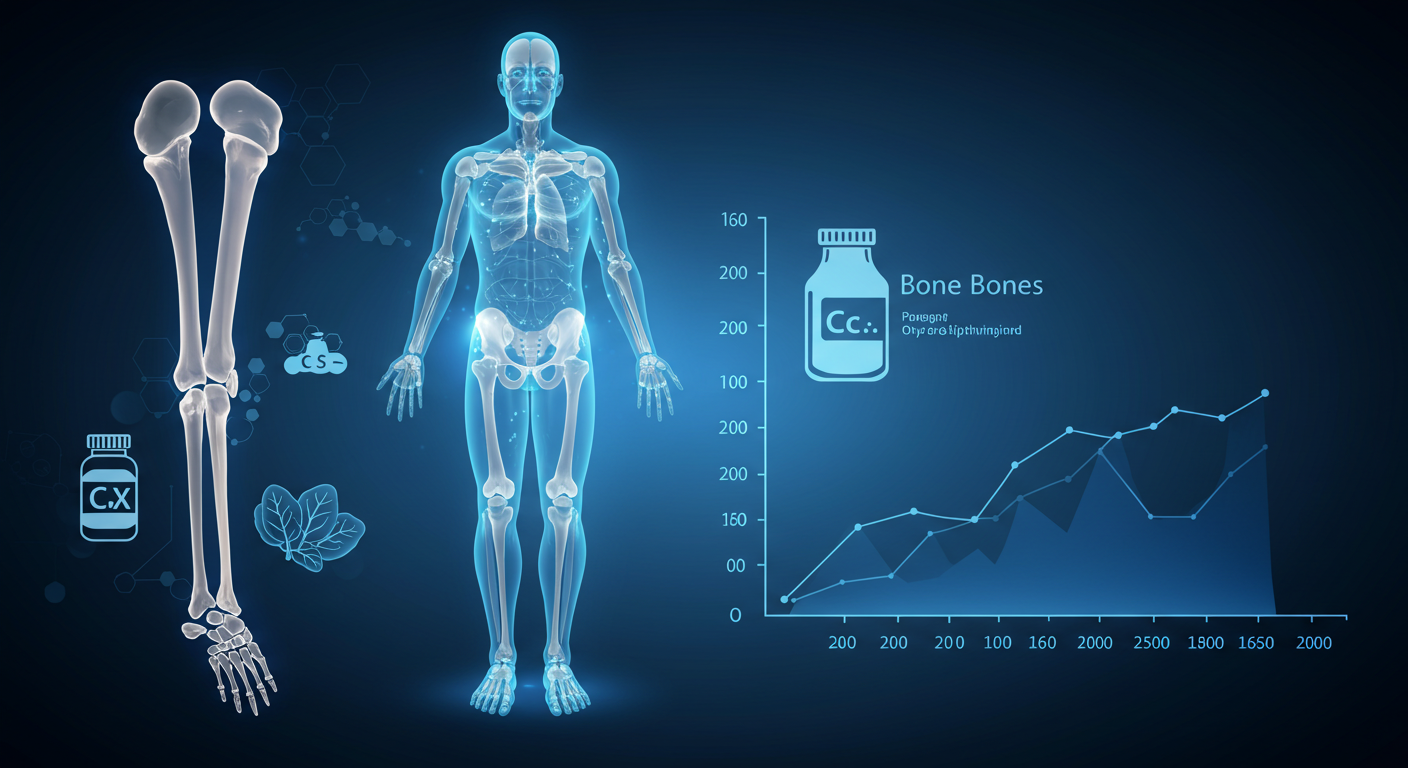 "칼슘: 노년기 뼈 건강의 기본"에 대한 이미지입니다.