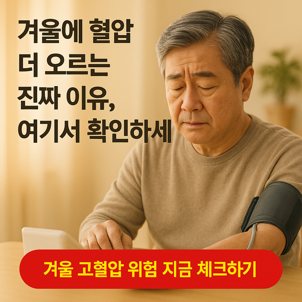 겨울철 혈압&middot;심장 건강 관리 가이드: 고혈압 악화 원인과 예방법 정리