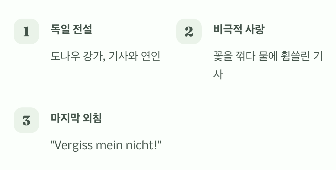 “나를 잊지 말아요”, 그 슬픈 이름의 유래