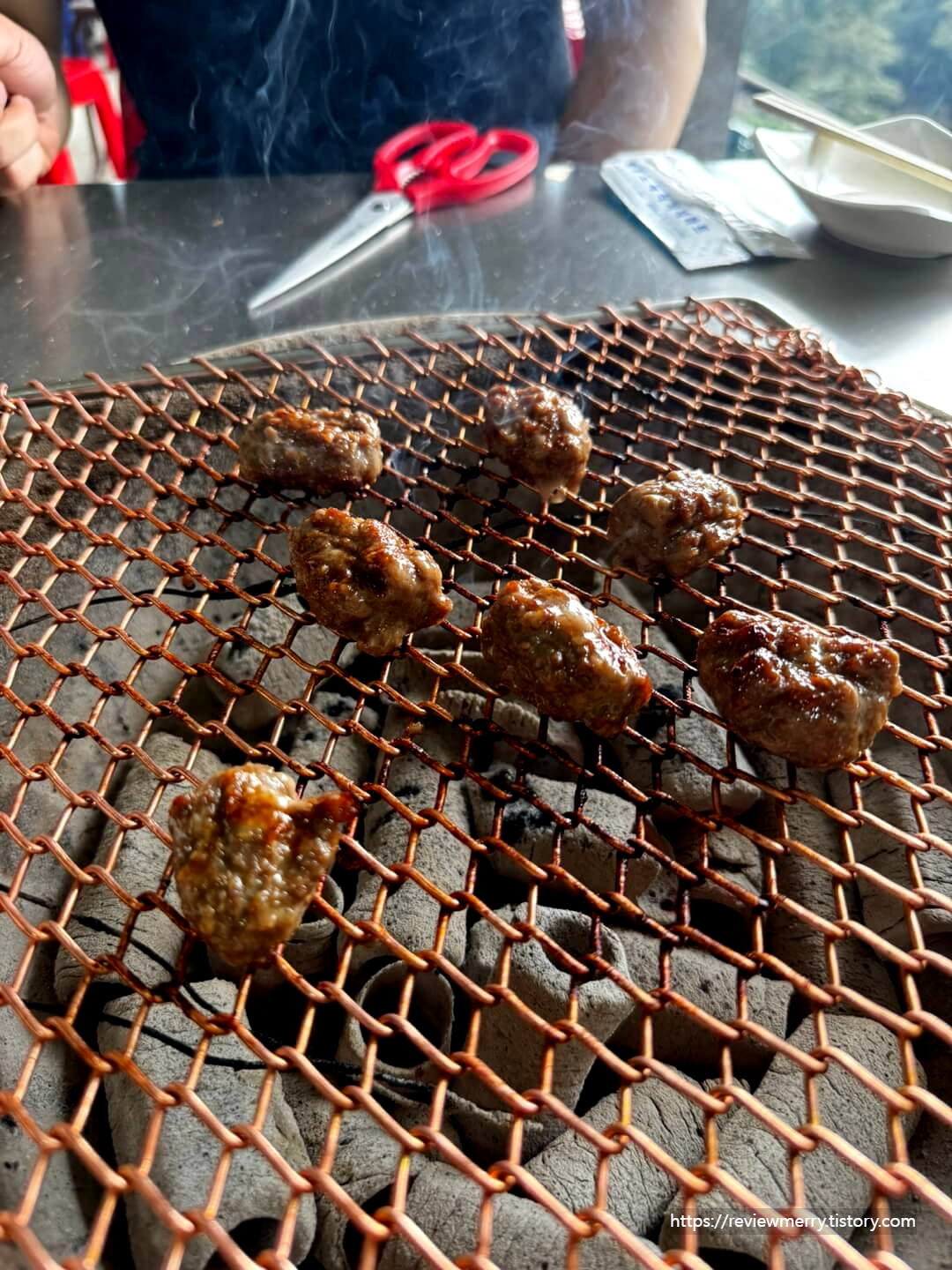 굽고있는 떡갈비