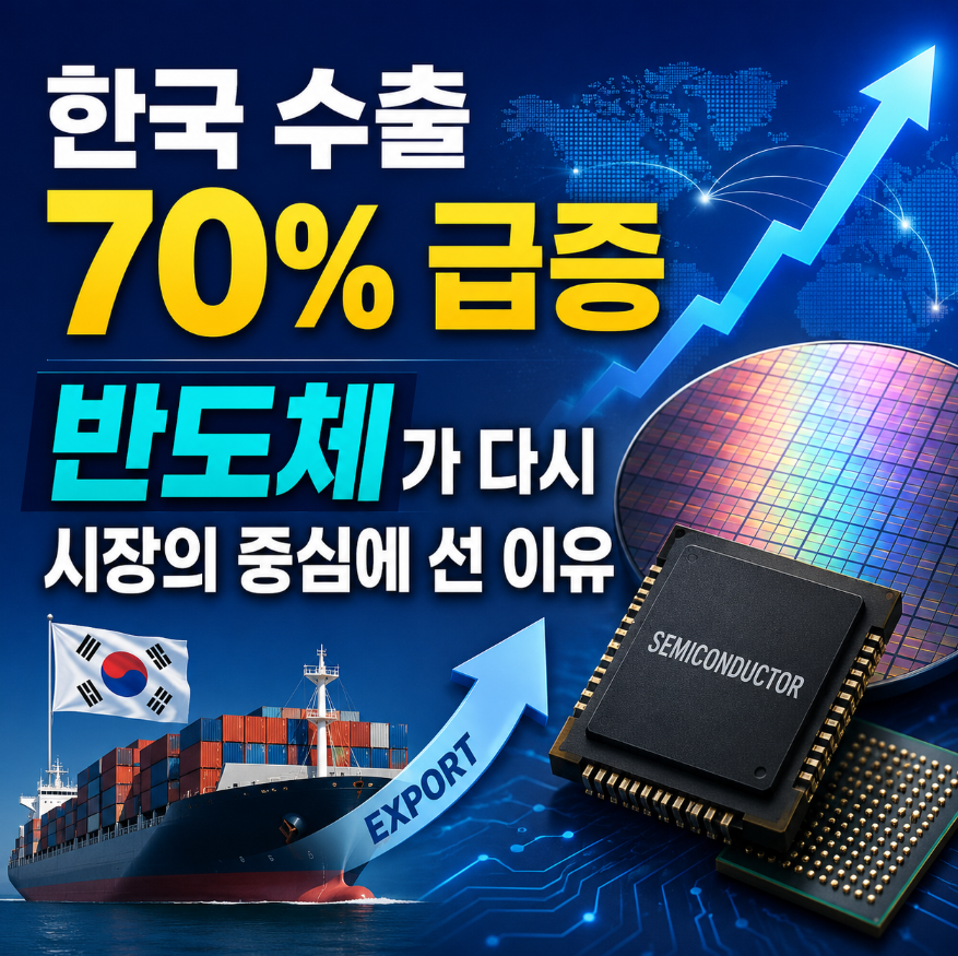 한국 수출 70% 급증, 반도체가 다시 시장의 중심에 선 이유 이미지