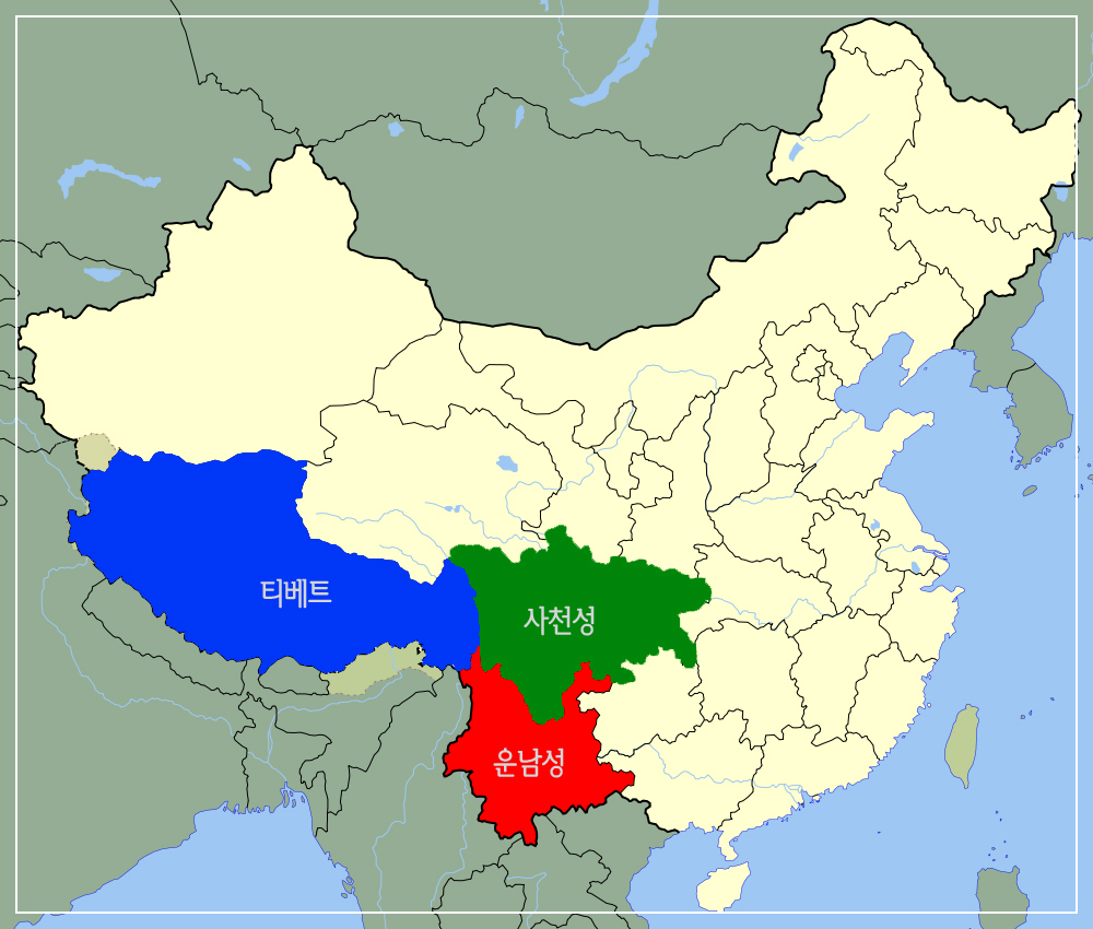 운남성위치