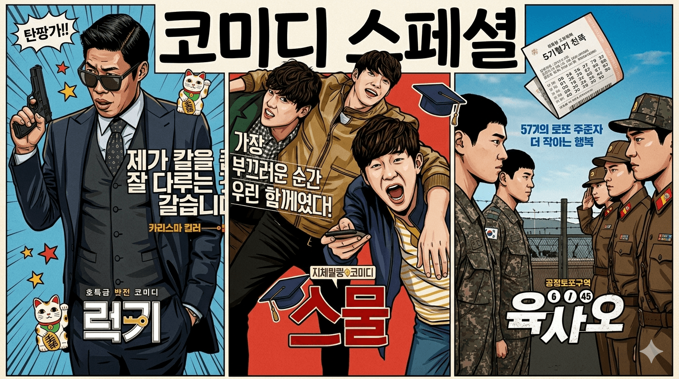 럭키, 스물, 육사오 영화 포스터