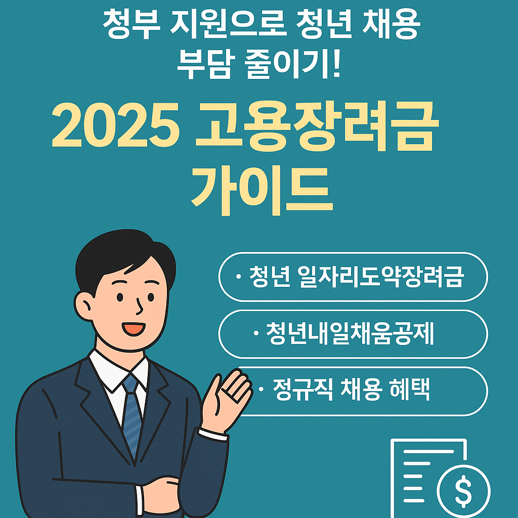 2025년 고용장려금 안내