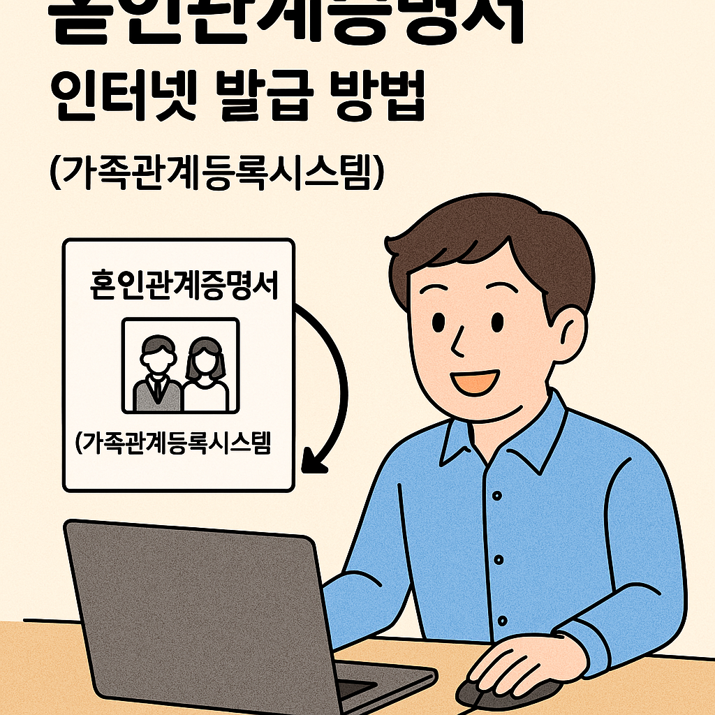혼인관계증명서 인터넷 발급 방법