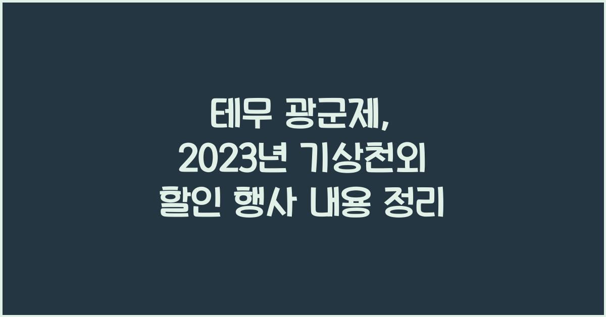 테무 광군제