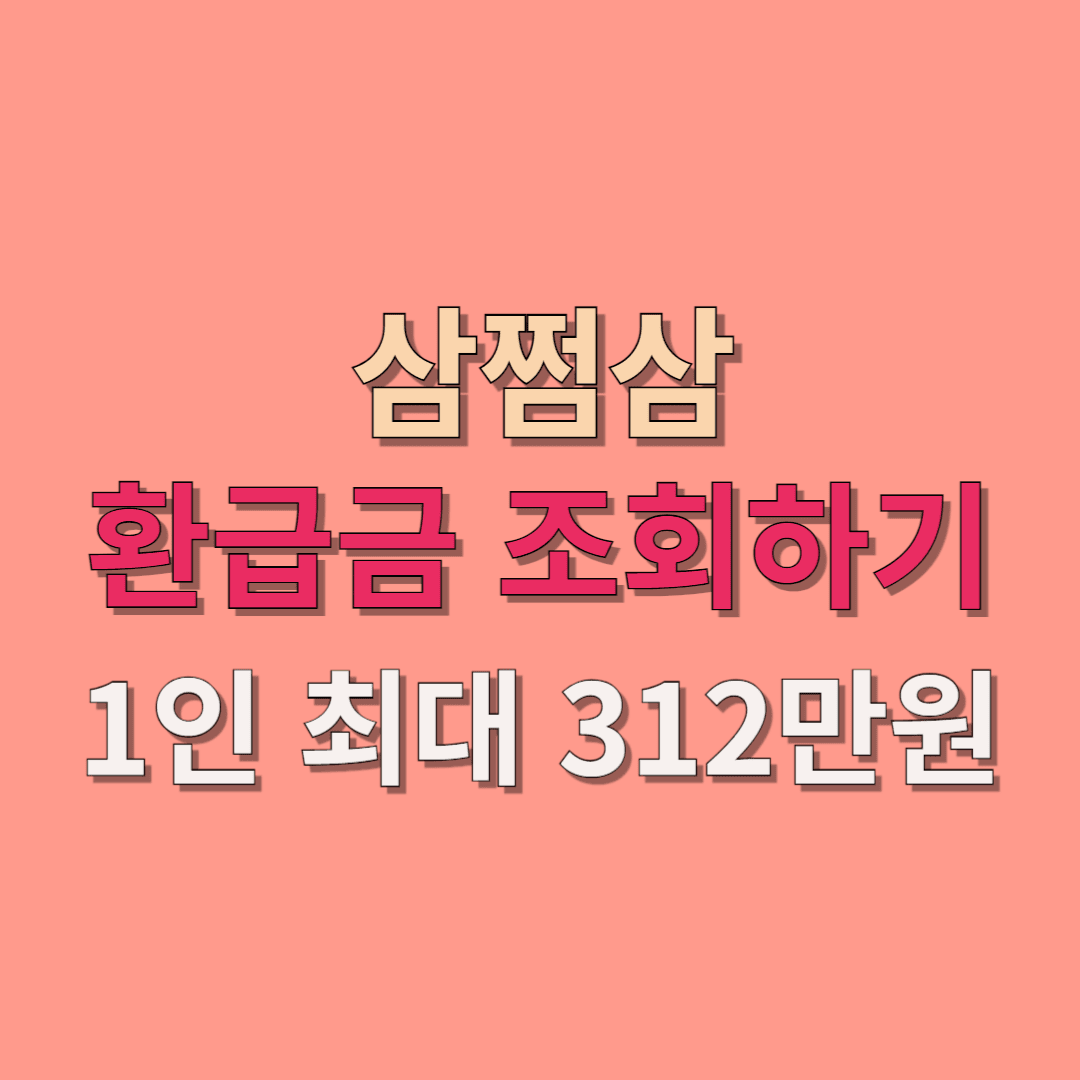 삼쩜삼 환급금 조회