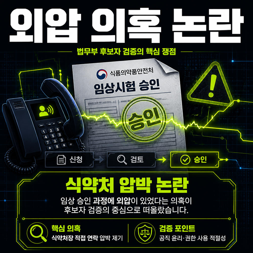 외압 의혹 논란