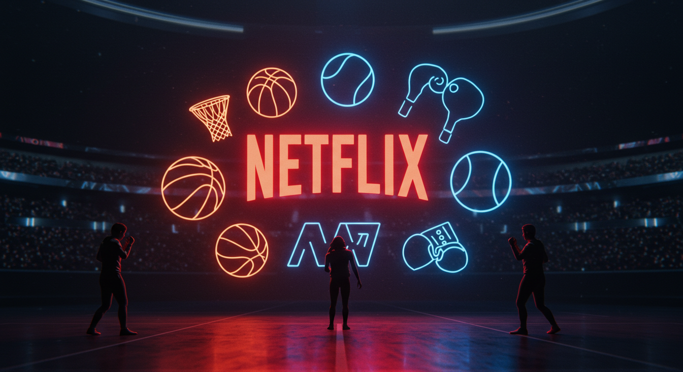 넷플릭스의 스포츠 확장 전략을 상징하는 장면
