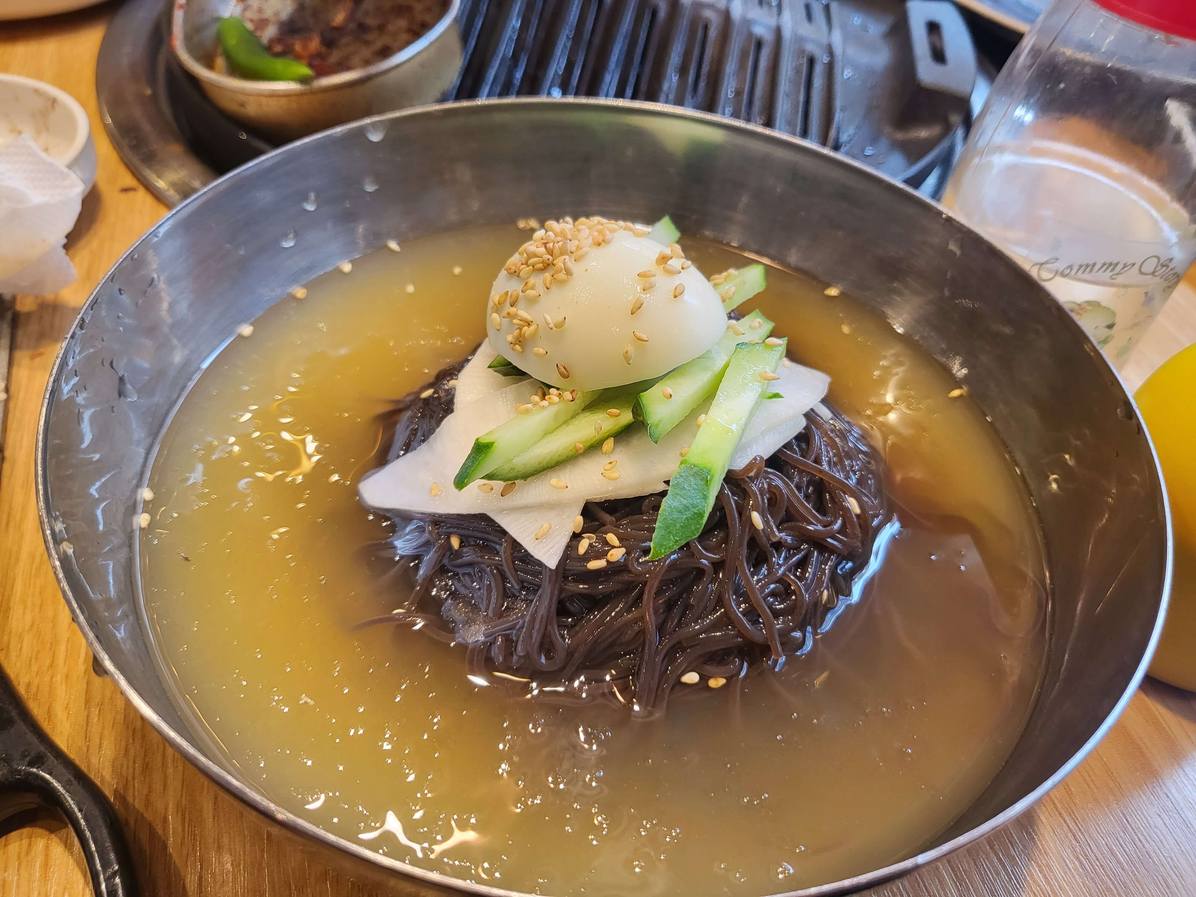 수원 권선구 명가일품화로구이 물냉면