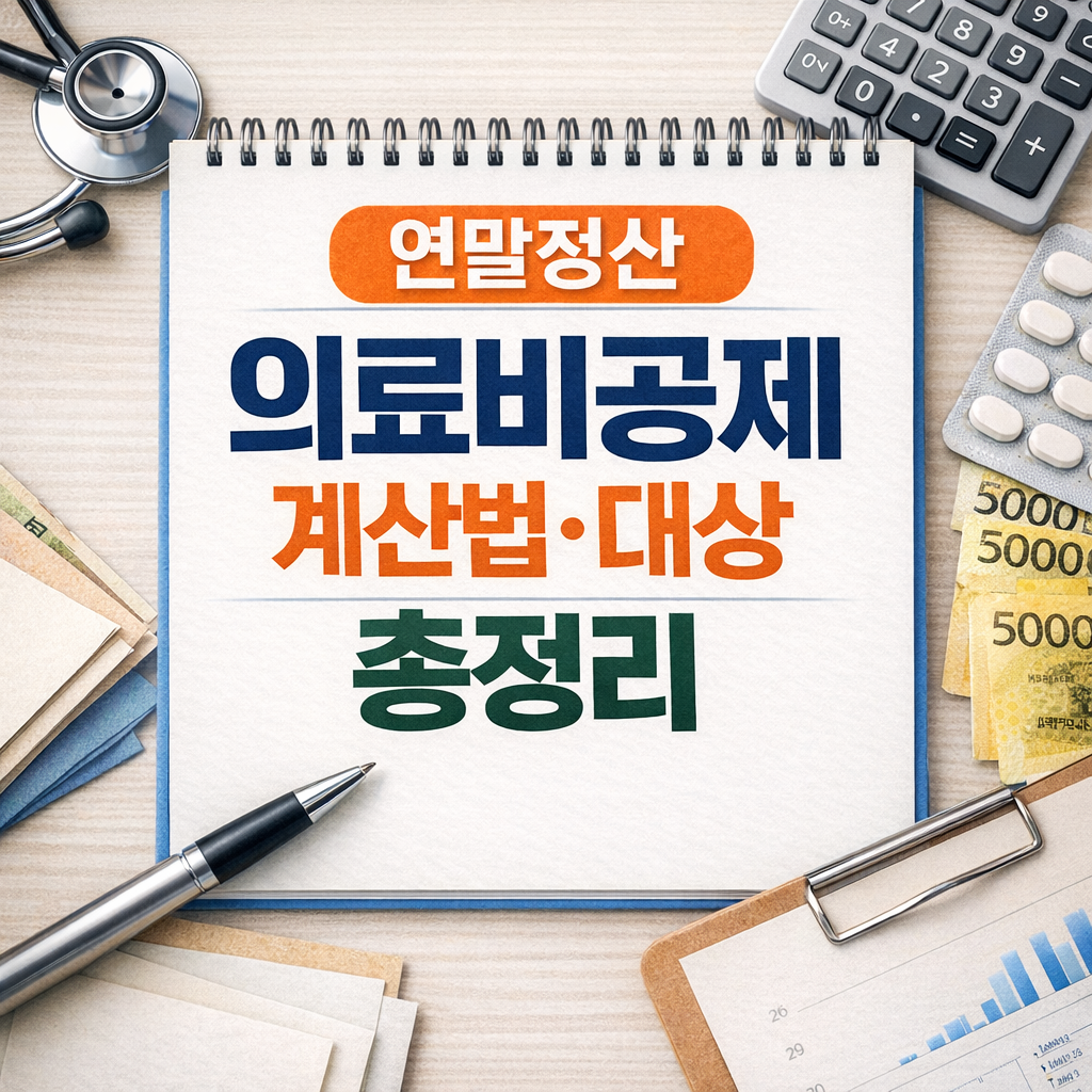 연말정산 의료비공제 계산법·대상 총정리