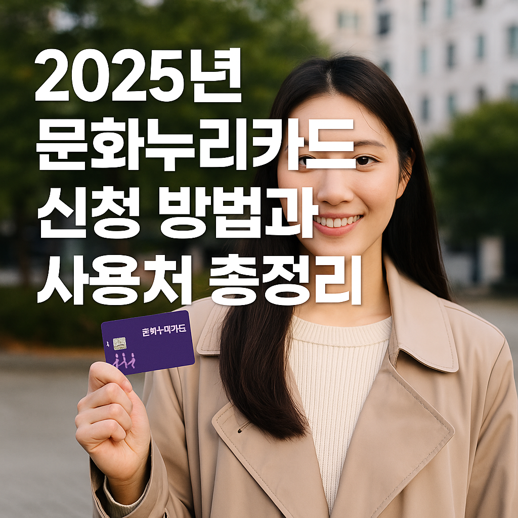 2025 문화누리카드 신청 꿀팁