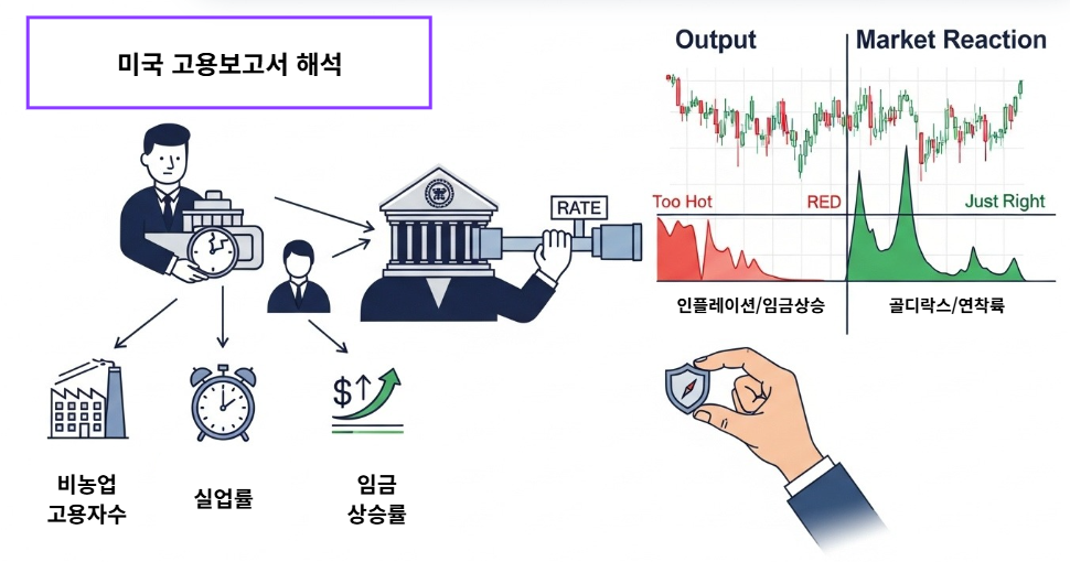 미국 고용 보고서 비농업 고용자수 실업률 임금상승률 분석