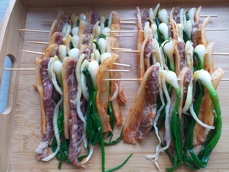 산적꼬치, 김치도라지산적